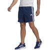 Adidas Train Essentials Piqué 3-Stripes Training Shorts Quick-Drying Comfortable Men Shorts Dark-Blue White IB8112