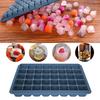 Square Shape Ice Cube Mold With Lids Candy  Mold Multi-Use Silicone Ice Cube Tray  Kitchen