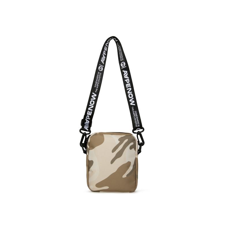 New Aape Fabric With Polyester Shoulder Bag Men's Khaki/Camouflage/Green AAPBGM5207XXM