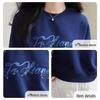 Women's Embroidered Round Neck Sweatshirt
