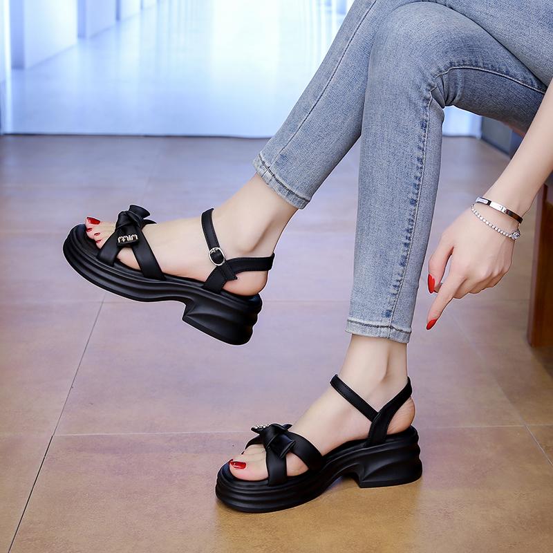 Fashion CRLAYDK Women's Sandals Fashion Comfort Platform Adjustable Strap Shoes Summer Walking Casual Outdoor Beach Dressy Slippers