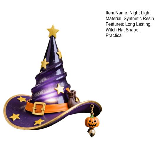 1/3Pcs Witch Hat Night Light LED Halloween Party Decoration Multipurpose Spooky Fun Light-Up Witch Hat Ornament