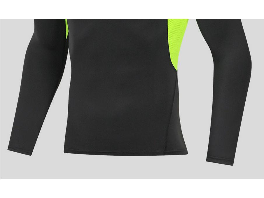 Men's Quick-Dry Long Sleeve Compression Shirt for Running, Cycling, and Basketball
