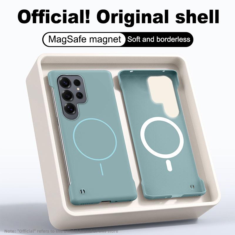 

Frameless Magnetic Case For Samsung Galaxy S26 S25 Edge S24 S23 S22 S21 S20 FE Note 20 Ultra Plus For Magsafe Thin PC Cover Galaxy S22 5G