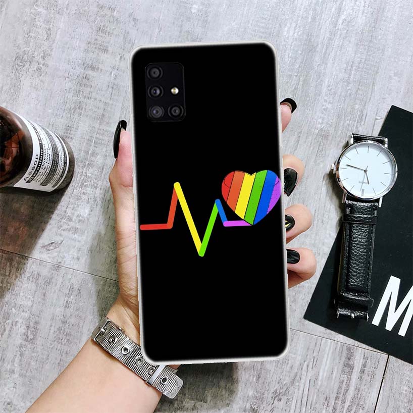 Homosexuell Lesben LGBT Regenbogen Stolz KUNST Telefon Fall Für Samsung Galaxy A52 A53 A12 A13 A22 A23 A32 A33 A72 A73 A42 A02S A03S 5G A50S C
