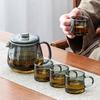 480/600ML Penguin Shape Glass Teapot With Tea Strainer Infuser Tea Ceremony Kung fu Tea Pot Tea Set Tea Maker