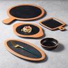 Creative Melamine Plate with Handle - Japanese Imitation Porcelain for Pizza, Steak, and Barbecue