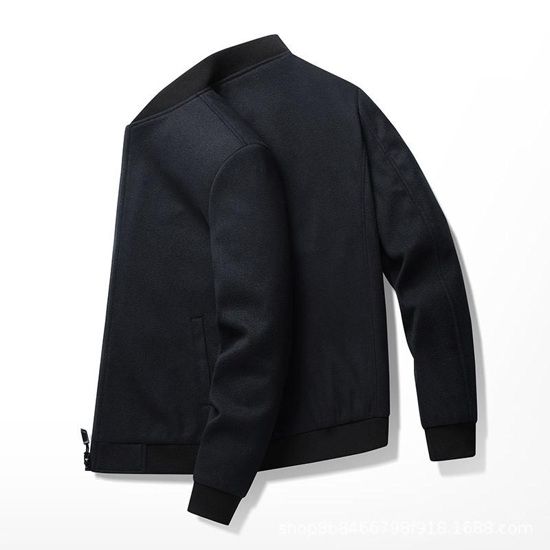 Весенняя мужская куртка мужская повседневная универсальная ветрозащитная дышащая бейсбольная куртка большого размера куртка мужская M чёрный