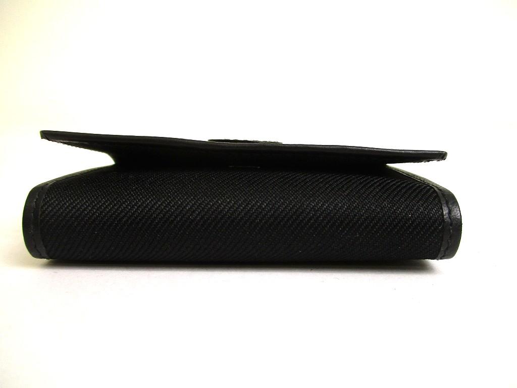 Authentischer HUNTING WORLD Safari Schwarzer Canvas Leder 6 Bilder Schlüsselanhänger #a978 Überholt