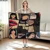 1PC Billie Eilish Custom Name Patterned Flannel Blanket Suitable For All Seasons for Home Decor Warmth and Comfort Gifts Holiday Present