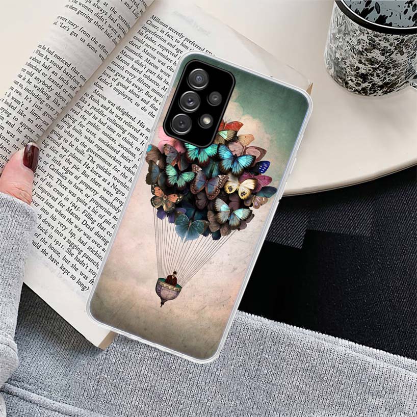 Butterfly Stand Phone Case for Samsung Galaxy A17 A16 A15 A14 A13 A57 A56 A55 A54 A53 A37 A36 A35 A34 A33 A26 A25 A24 A23 Galaxy