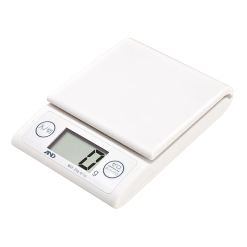 A&D Digital Home Scale with Auto-Zero Mode, UH-3303-W, Capacity: 2000g, Minimum Display: 1g (2-2000g), White