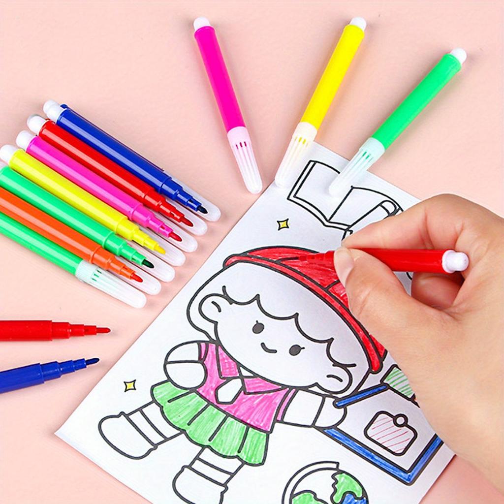 30/60pcs Mini Colored Markers Smooth Flow Vibrant Watercolor Pen Art Supplies Drawing Painting Tools Coloring Doodling ZSY