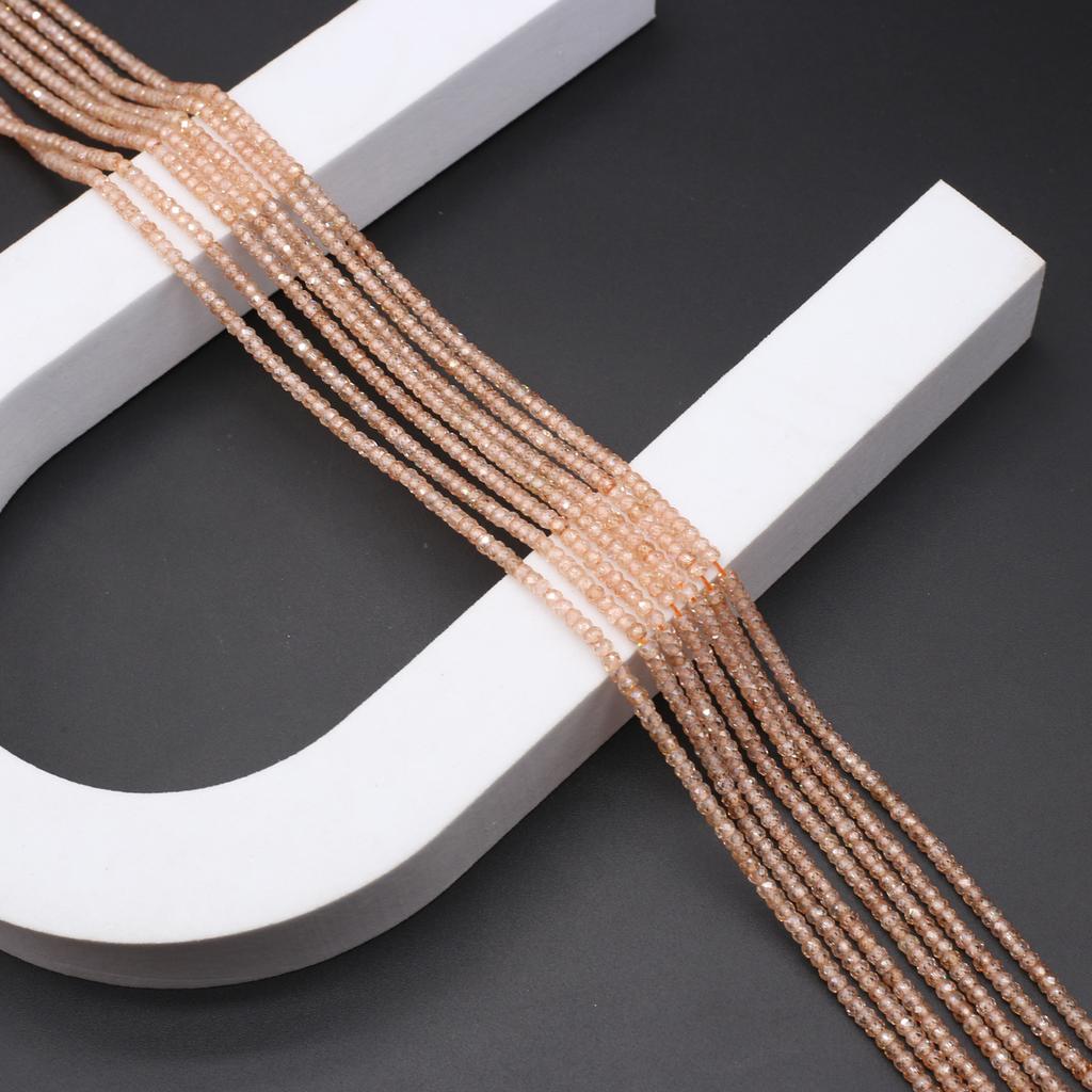 Natural Stone Beads Zircon Oval Faceted Beads Charms For Jewelry Making DIY Necklace Bracelet Earrings Accessory