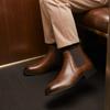 Chelsea Boots Men Retro Comfortable Brand Retro Fashion 2026 Leather Boots