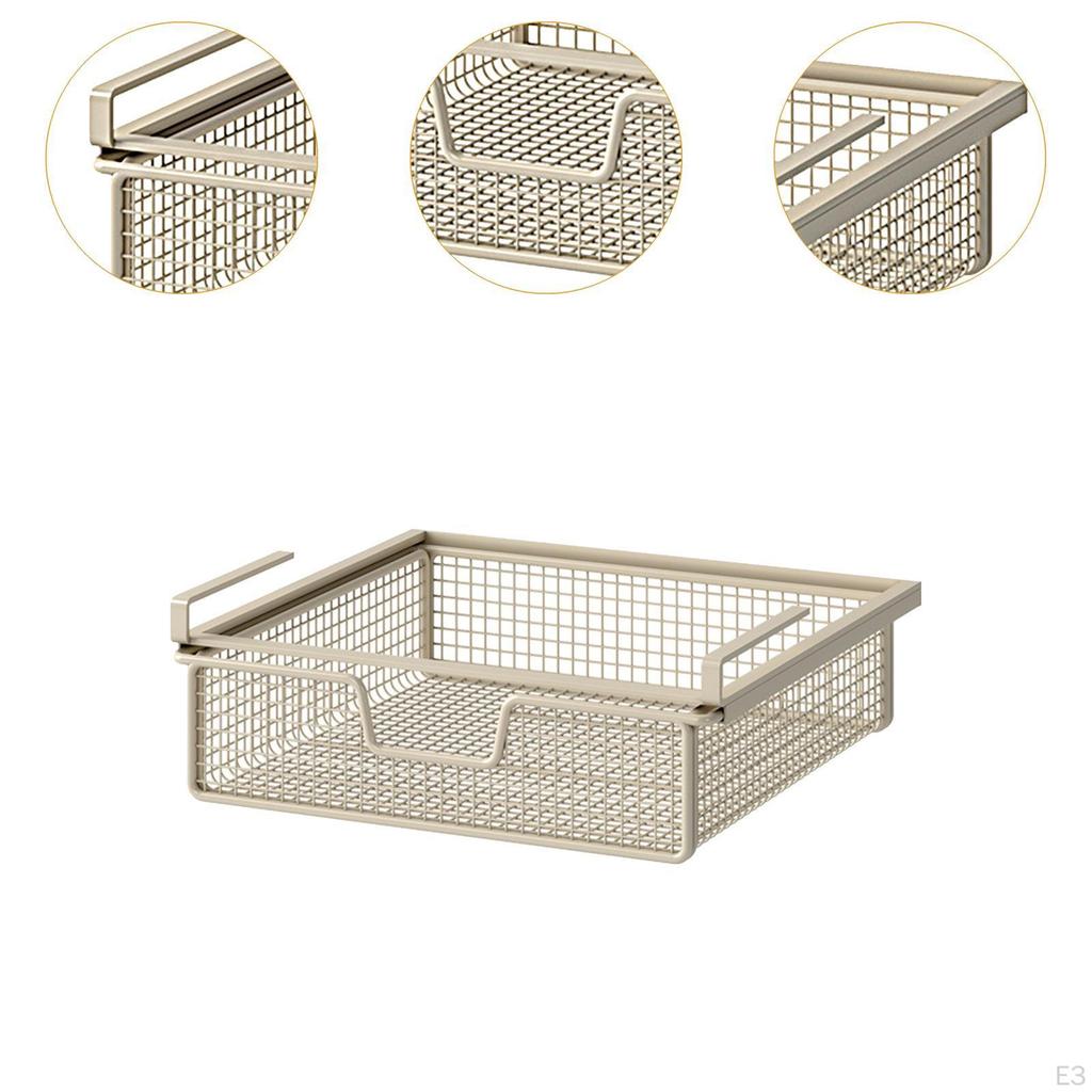 Under Shelf Storage Basket Clothing Sorting Rack Sturdy Multiuse Underwear Box for Home