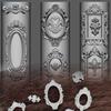 Cornici Foto in Silicone 3D a Rilievo Statuetta Angelo Stampo per Unghie Decorazione Unghie Fai da Te Modelli Trasparenti per Manicure