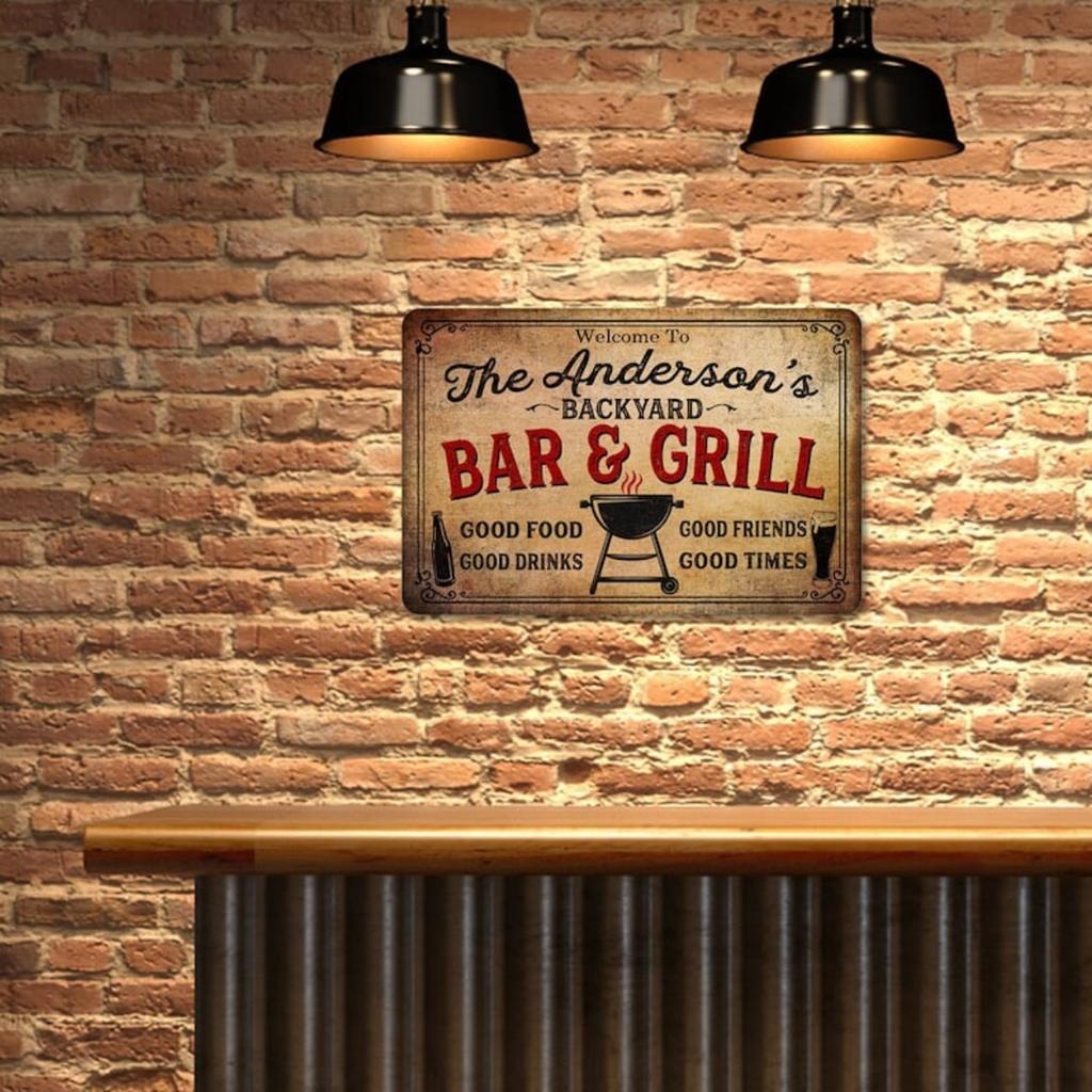 Personalized Custom Metal Sign Outdoor Wall Art Bar Pub Garage Man Cave Decor