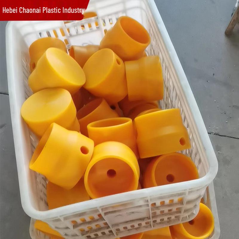 Wear-Resistant Nylon Parts: Shaft Sleeve, Solid Ball, Disc, and Special-Shaped Components in Yellow.