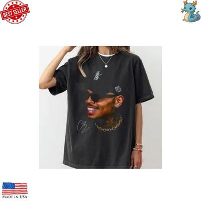 CHRIS BROWN Koszulka Graficzna Hip Hop Męska039;S Okrągły Dekolt Krótki Rękaw Koszulka Unisex Koszulka