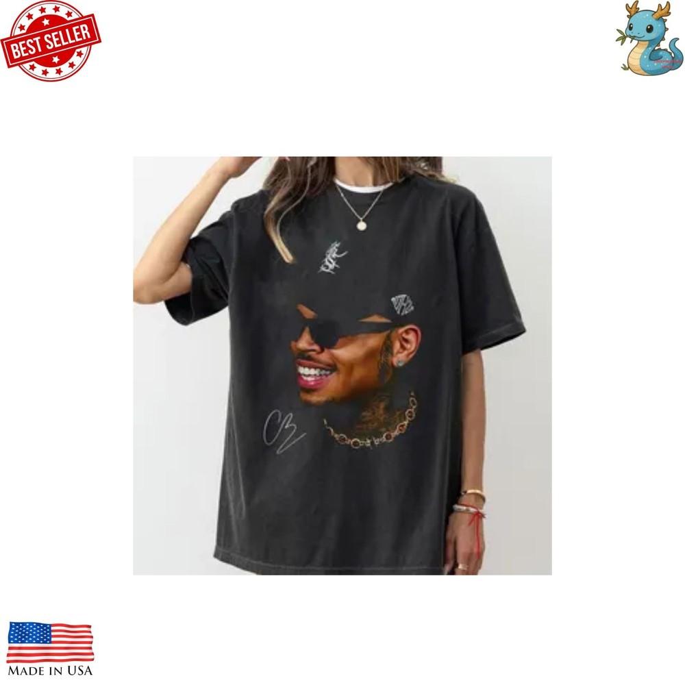 

CHRIS BROWN Hip Hop Graphic Tee Men039;S Round Neck Short Sleeves T-shirt Unisex T-Shirt S
