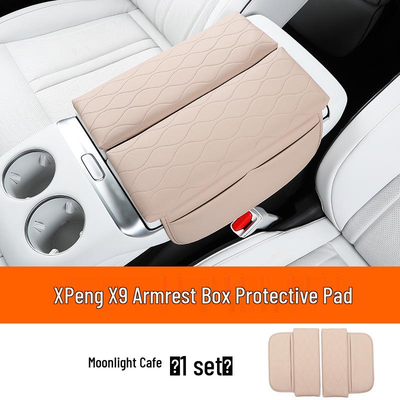 Xiaopeng X9 Armrest Box Protective Pad - Leather Cover & Heightening Pad Accessories