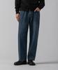 MODERN ARON Chase Bonding Brushed Denim Pants Dark Blue