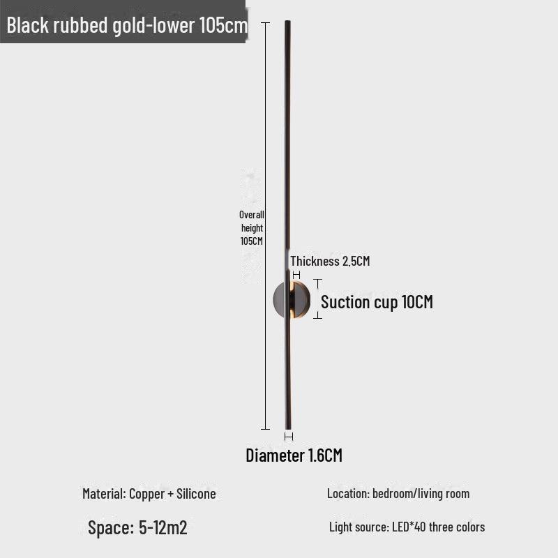LED Minimalist Modern Wall Lamp for Bedroom/Living Room
