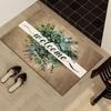 Large Succulent Green Plants Print Doormat Non Slip Washable Entrance Welcome Mat Indoor Outdoor High Traffic Home Decor 1PC