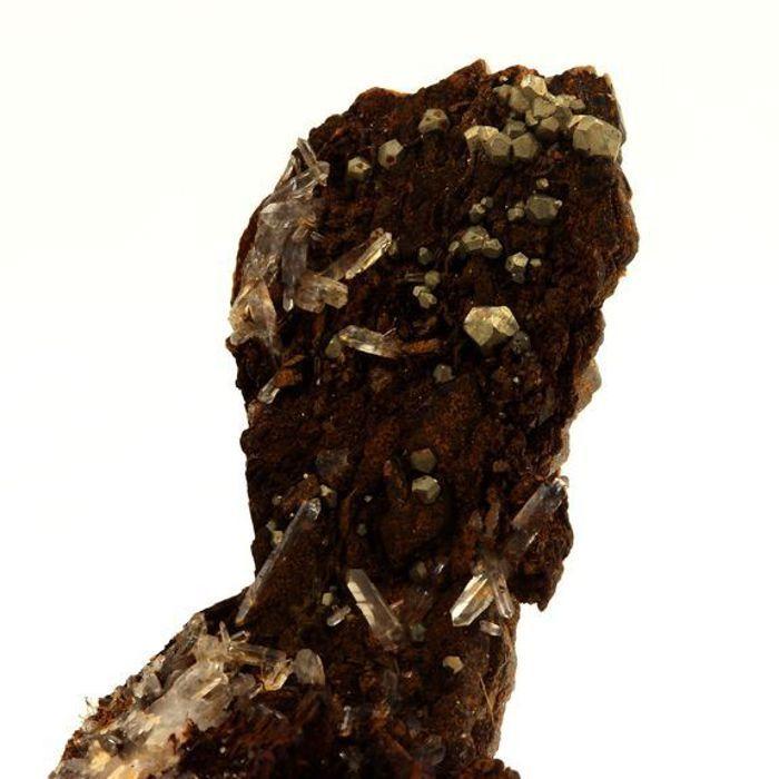 Pierres et Minéraux. Siderite, Quartz, Pyrite. 645.0 ct. Saint-Pierre-de-Mésage, Isère, France..
