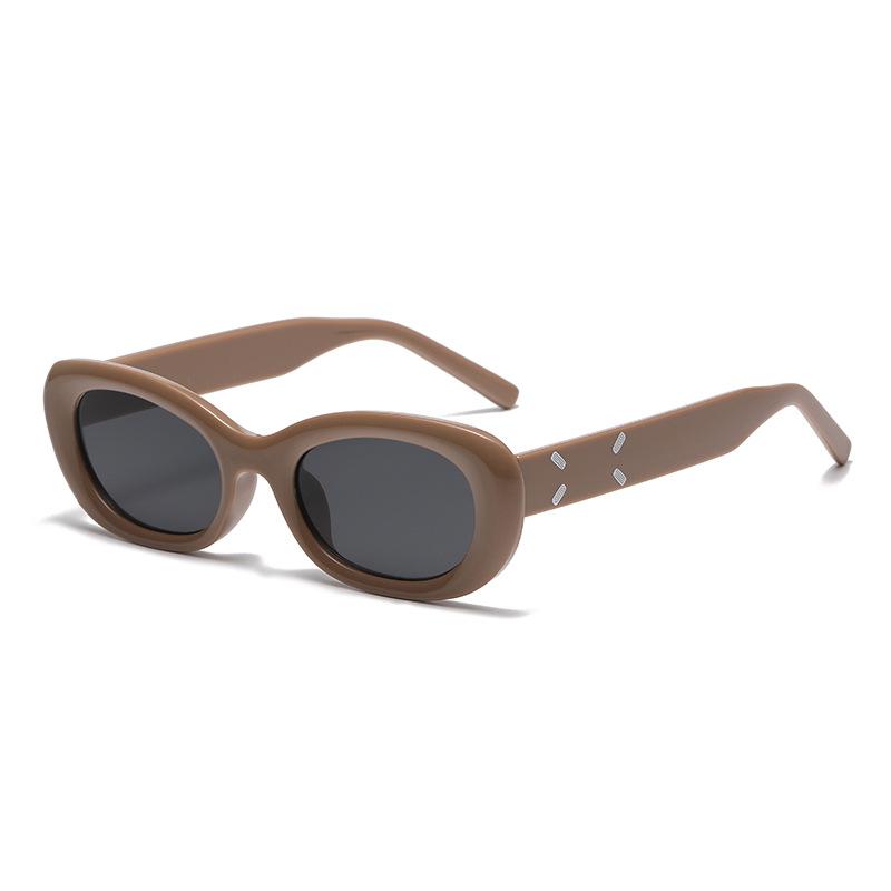 4713 New Oval Sunglasses European And American Ins Versatile Glasses 2024 Cross-Border Street Sunglasses Sunglasses