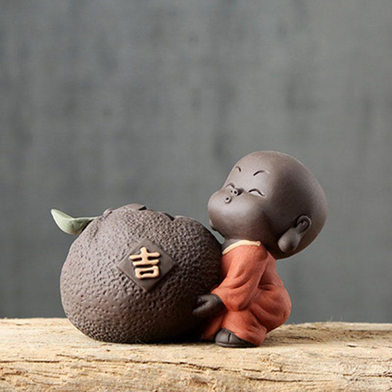 

Чайные фигурки маленьких монахов, Креативные аксессуары для подноса, Украшение для дома, Мини-гидропонная ваза, 8 стилей на выбор