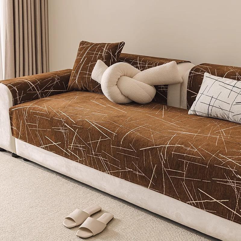 Chenille Modern Simple Luxury Sofa Cushions Four Seasons Comfortable Stain-resistant And Anti-slip Universal Sofa Cover Cloth