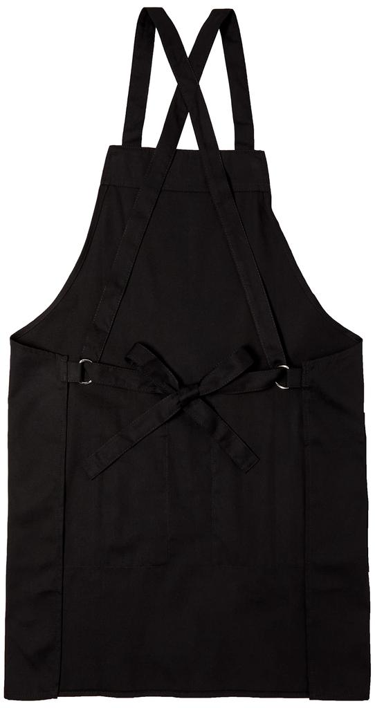 Dean & Deluca Full Apron, Black, with Pockets, Cotton, 81 X 70cm, for Men and Women
