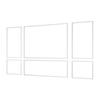 Wall Molding 3 Pack, Wainscoting Panels Kit, Lightweight Paintable Polystyrene, Easy to Install Accent Wall Trim for Interior Décor Living Room,
