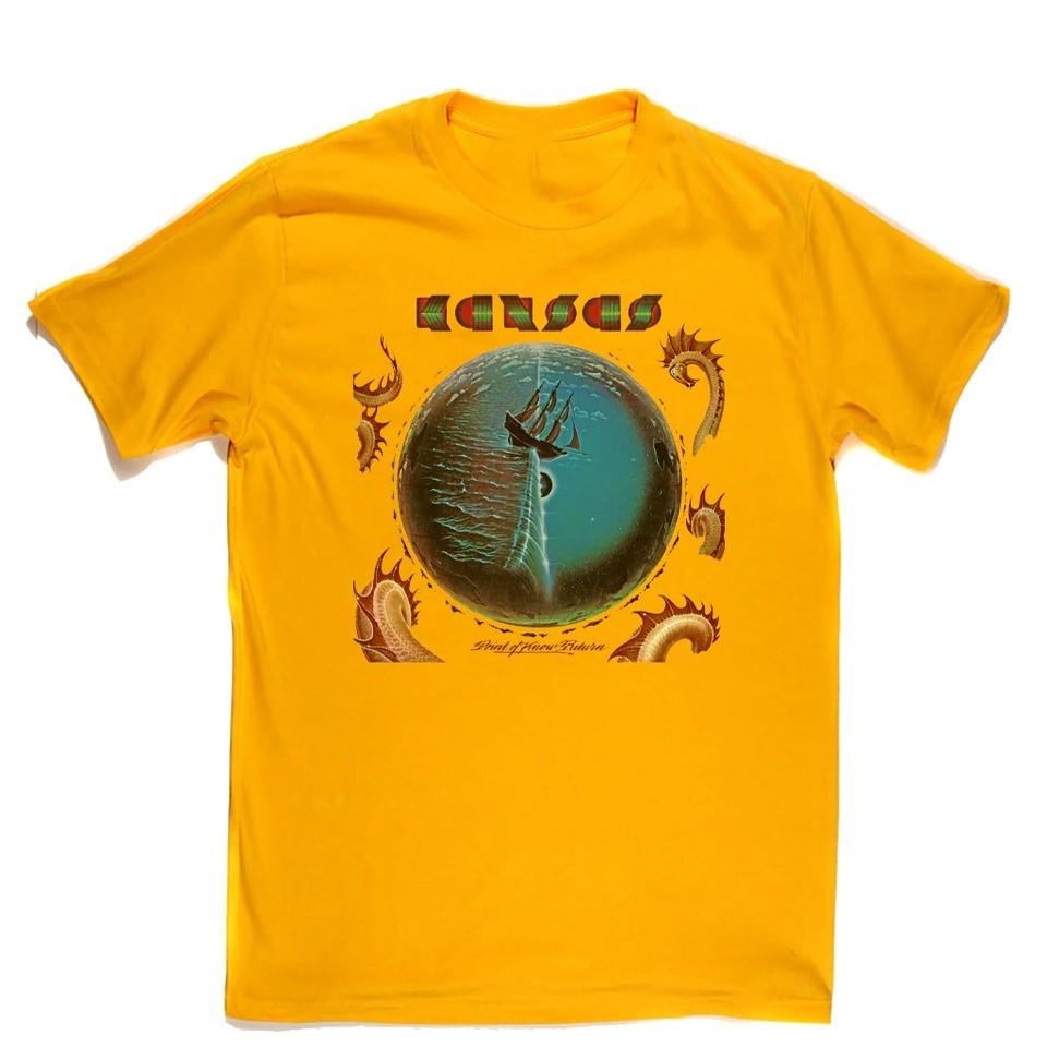 New Rare Kansas Band Music Men All Size TShirt K513 Unisex T-Shirt S
