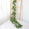 Artificial Green Plants rattan Christmas tree New Year Wedding Wreaths Home Room Outdoor Yard Wall Door Decora Pine Tree Rattan