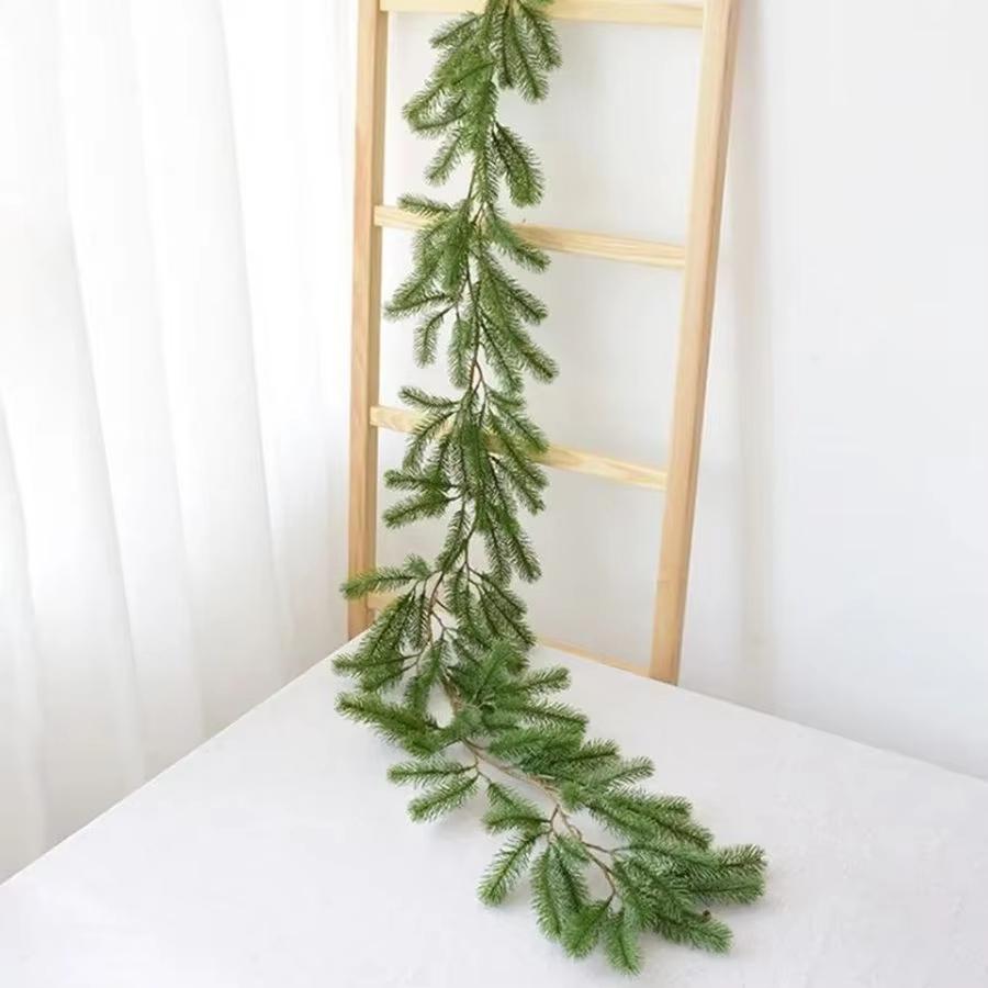 Artificial Green Plants rattan Christmas tree New Year Wedding Wreaths Home Room Outdoor Yard Wall Door Decora Pine Tree Rattan