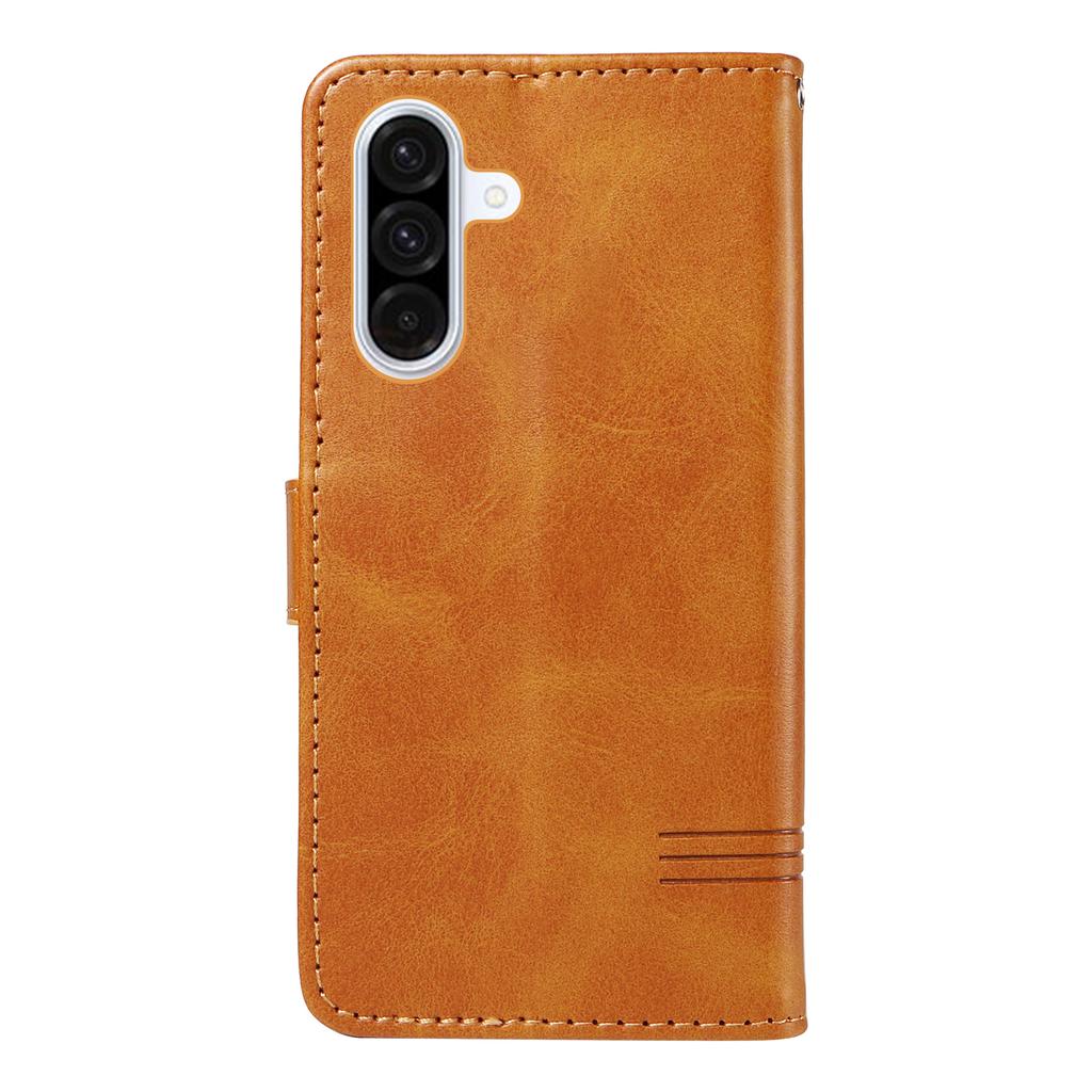 For Samsung Galaxy A56 5G Wallet Case T-Shape Lines Leather Phone Cover Stand