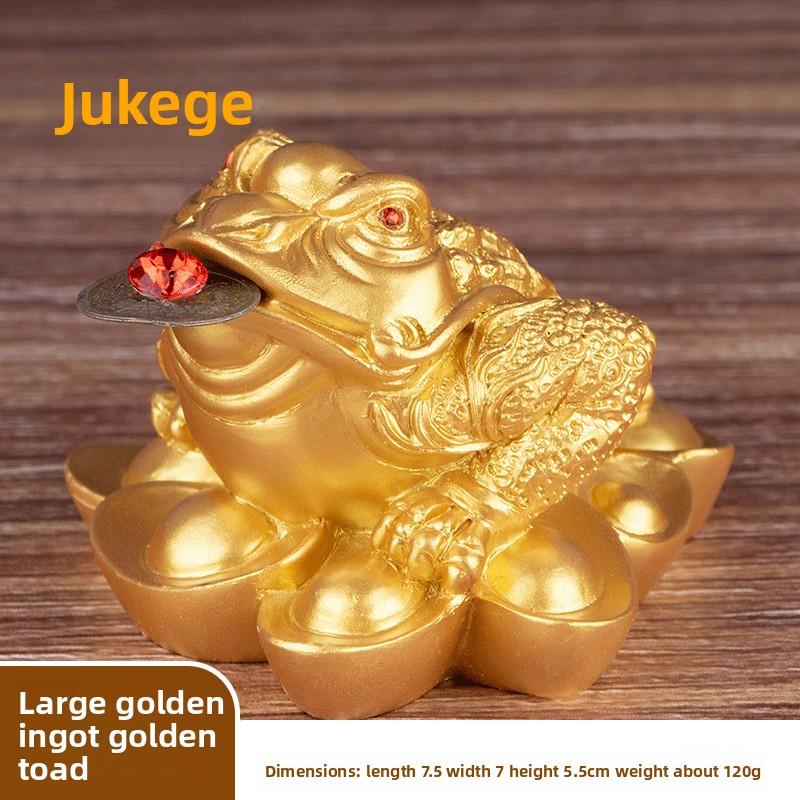 Lucky Golden Toad Ornament Three-legged Toad Home Decoration Gifts