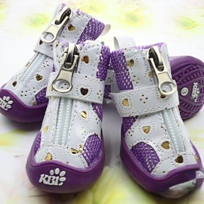 Gold Mesh Breathable Pet Shoes Dog Shoes Puppy Teddy Bear Dog Shoes Non-slip Bottom Dog Shoes for Small Dogs Dog Boots