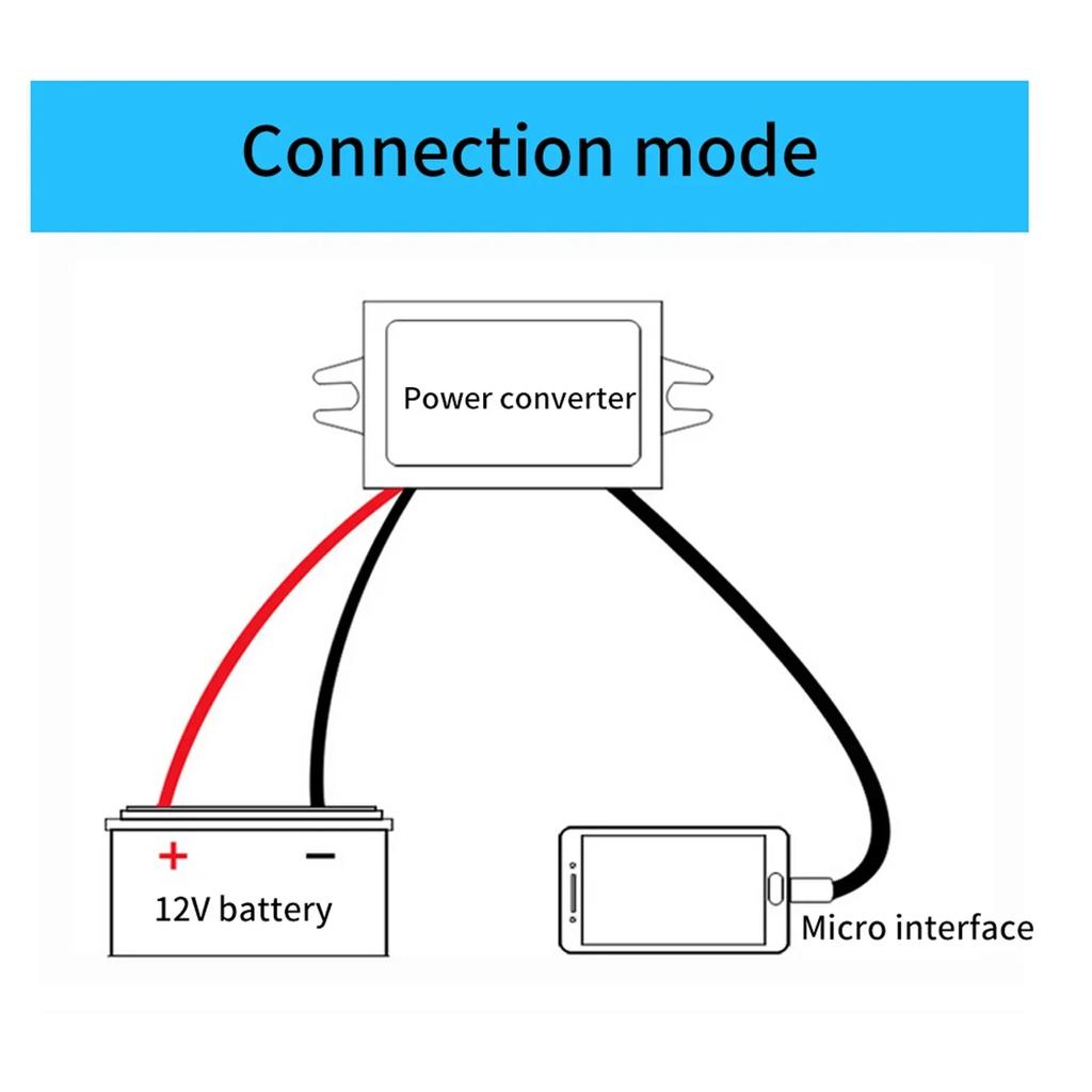 DC-DC 12V To 5V 3A Micro USB Converter Voltage Step Down Regulator for Car Smartphone Car Voltage Converter 12V To 5V Converter