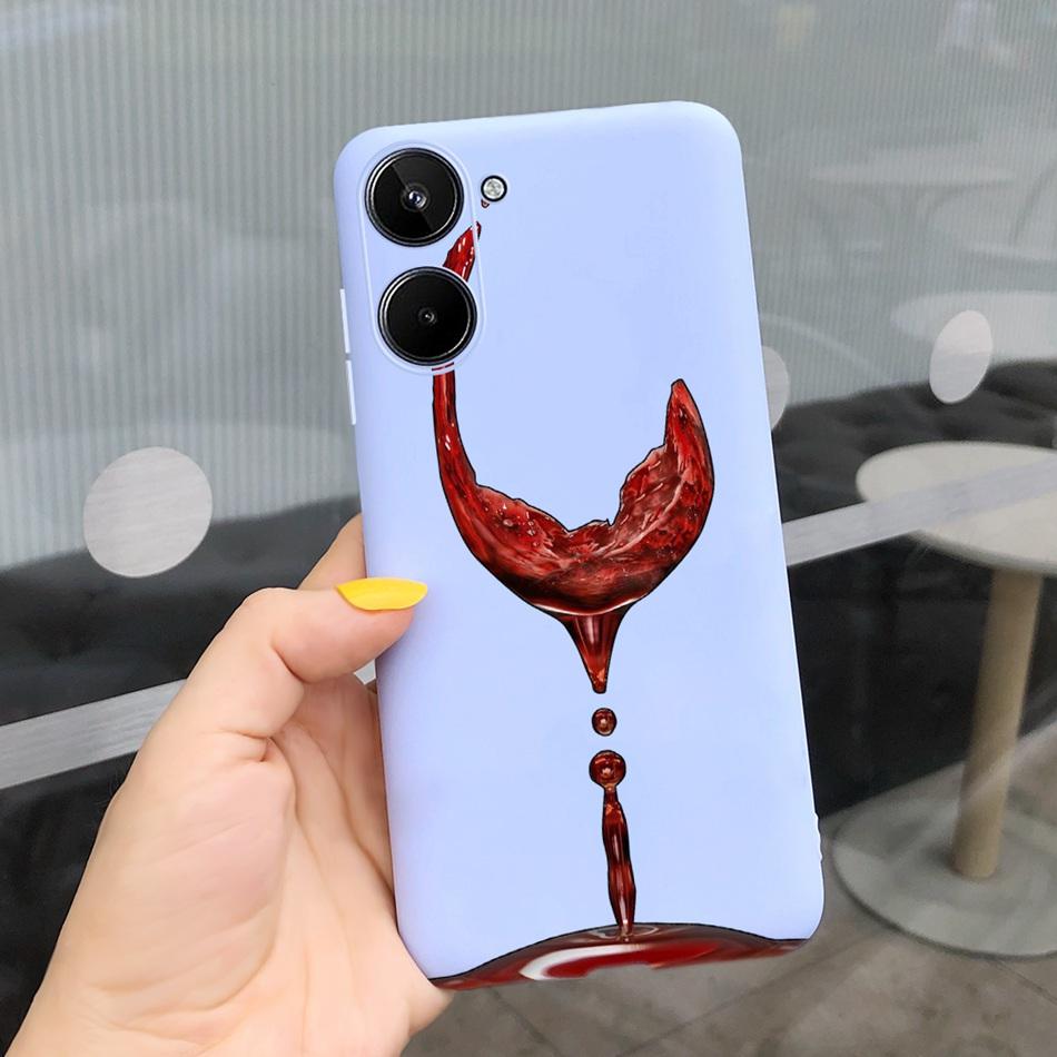 For Realme 10 2022 Fashion Girl Sunflower Yellow Phone Case For Realme10 RMX3630 4G Candy Color Soft Silicone TPU Cases
