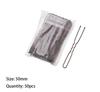 100/50pc 50/60mm Hair Pin And Clips U Shape For Headpiece Women Girls Hairpins Accessories Bride Wedding Head Jewelry Decoration