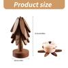 Heat Resistant Wood Trivet Mats Multipurpose Pots Holder and Coasters Hot Dishes Placemats Set Home Table Decoration