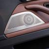 BBJS7 For 5 Series F10 F11 2011-2016 Stainless Steel Cars Front Door Stereo Panel Speaker Decorative Cover Interior Accessories
