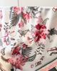 Luxury Square Silk Scarf for Women Floral Butterfly Print Bandana Fashion Shawl Hair Scarves Bag Ribbon for Beach Travel Daily