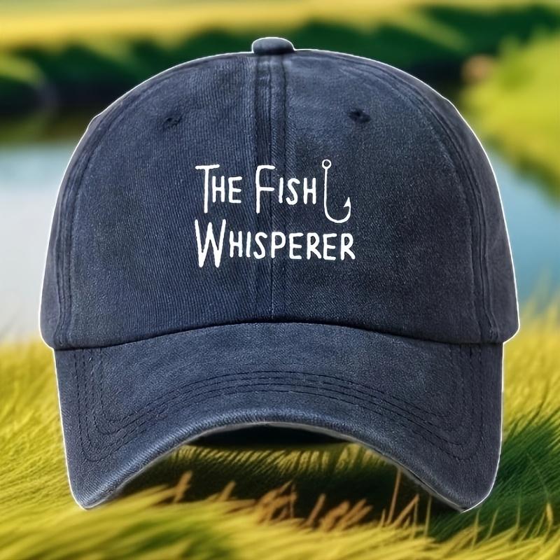 Fish Whisperer Printed Baseball Cap Adjustable Duckbill Hat Suitable for Outdoor Use UnisexAppropriate for Any Season