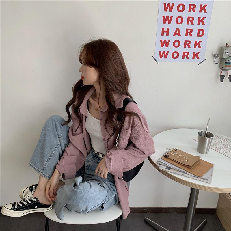 Women's Summer UV Protection Ice Silk Cardigan – Loose Fit, Breathable, Solid Color, Long-Sleeve, Plus Size