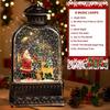 Christmas Music Box Snow Globe with LED 8 Songs Automatically Lantern Santa and Snowman Christmas Perfect Gift Lights, Playing, Design, USB/Battery